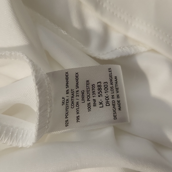 New With Tags NWT Honey and Rosie Sleeveless Ivory White Dress Size Medium - Picture 5 of 5